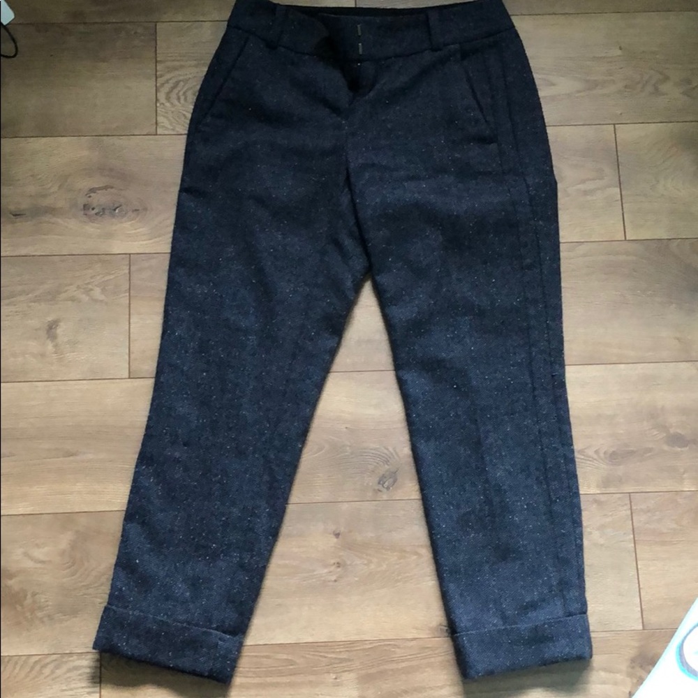 Loft Julie crop tweed pant